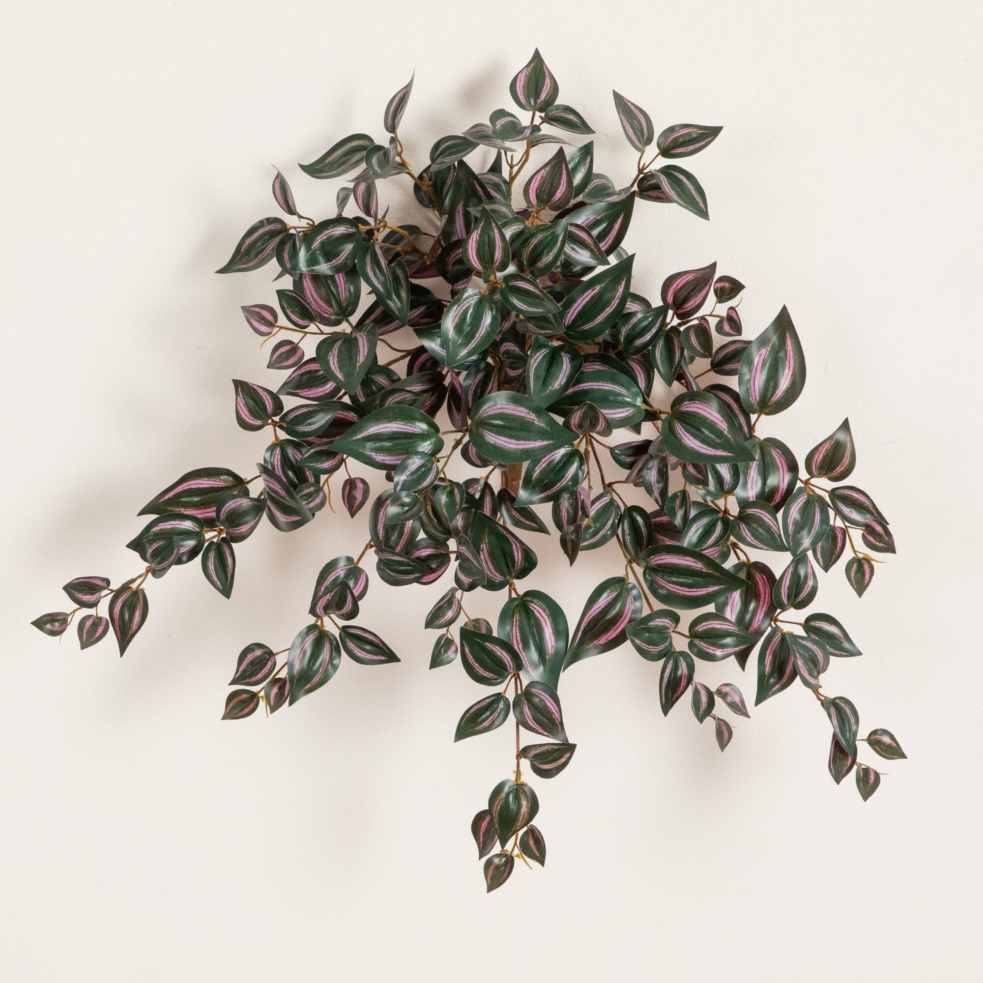 24" UV Resistant Artificial Wandering Jew Hanging Plant (Indoor/Outdoor)- Set of 3